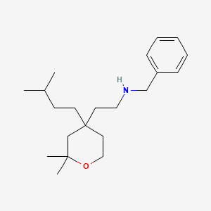 N-benzyl-2-[2,2-dimethyl-4-(3-methylbutyl)tetrahydro-2H-pyran-4-yl]ethanamine