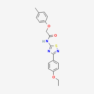 molecular formula C19H19N3O3S B11320260 N-[3-(4-ethoxyphenyl)-1,2,4-thiadiazol-5-yl]-2-(4-methylphenoxy)acetamide 