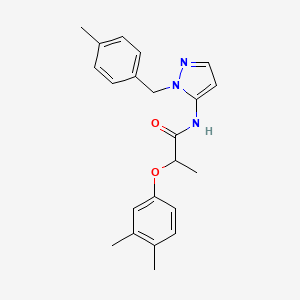 2-(3,4-dimethylphenoxy)-N-[1-(4-methylbenzyl)-1H-pyrazol-5-yl]propanamide