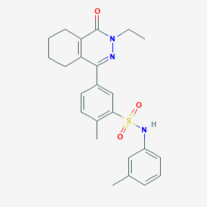 5-(3-ethyl-4-oxo-3,4,5,6,7,8-hexahydrophthalazin-1-yl)-2-methyl-N-(3-methylphenyl)benzenesulfonamide