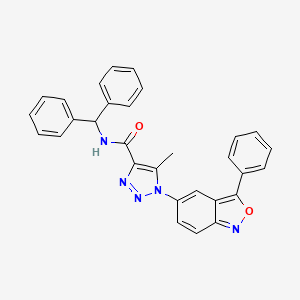 N-(diphenylmethyl)-5-methyl-1-(3-phenyl-2,1-benzoxazol-5-yl)-1H-1,2,3-triazole-4-carboxamide