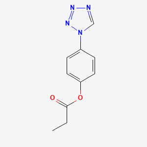 molecular formula C10H10N4O2 B11320276 4-(1H-tetrazol-1-yl)phenyl propanoate 