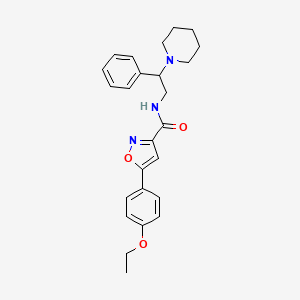 5-(4-ethoxyphenyl)-N-[2-phenyl-2-(piperidin-1-yl)ethyl]-1,2-oxazole-3-carboxamide