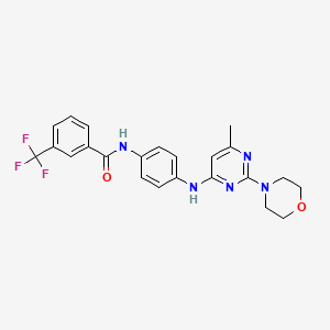 N-(4-((6-methyl-2-morpholinopyrimidin-4-yl)amino)phenyl)-3-(trifluoromethyl)benzamide