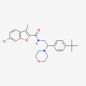 6-bromo-N-[2-(4-tert-butylphenyl)-2-(morpholin-4-yl)ethyl]-3-methyl-1-benzofuran-2-carboxamide