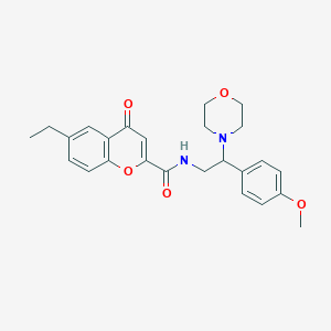 6-ethyl-N-[2-(4-methoxyphenyl)-2-(morpholin-4-yl)ethyl]-4-oxo-4H-chromene-2-carboxamide