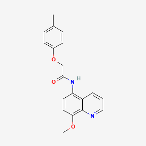 N-(8-methoxyquinolin-5-yl)-2-(4-methylphenoxy)acetamide