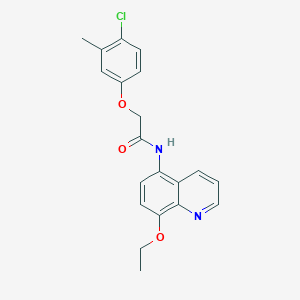 molecular formula C20H19ClN2O3 B11320512 2-(4-chloro-3-methylphenoxy)-N-(8-ethoxyquinolin-5-yl)acetamide 