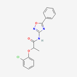 2-(2-chlorophenoxy)-N-(5-phenyl-1,2,4-oxadiazol-3-yl)propanamide