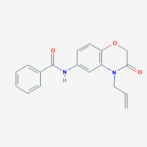 N-[3-oxo-4-(prop-2-en-1-yl)-3,4-dihydro-2H-1,4-benzoxazin-6-yl]benzamide