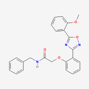 N-benzyl-2-{2-[5-(2-methoxyphenyl)-1,2,4-oxadiazol-3-yl]phenoxy}acetamide