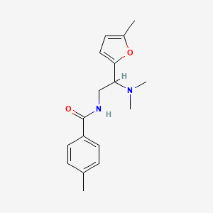 molecular formula C17H22N2O2 B11320627 N-[2-(dimethylamino)-2-(5-methylfuran-2-yl)ethyl]-4-methylbenzamide 