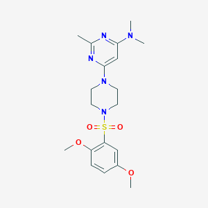 6-[4-(2,5-Dimethoxybenzenesulfonyl)piperazin-1-YL]-N,N,2-trimethylpyrimidin-4-amine