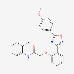 2-{2-[5-(4-methoxyphenyl)-1,2,4-oxadiazol-3-yl]phenoxy}-N-(2-methylphenyl)acetamide