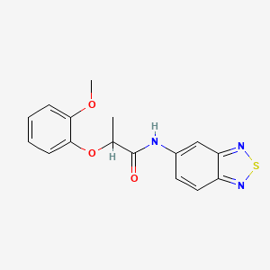 N-(2,1,3-benzothiadiazol-5-yl)-2-(2-methoxyphenoxy)propanamide