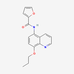 molecular formula C17H16N2O3 B11320716 N-(8-propoxyquinolin-5-yl)furan-2-carboxamide 