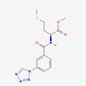 molecular formula C14H17N5O3S B11320750 methyl N-{[3-(1H-tetrazol-1-yl)phenyl]carbonyl}-L-methioninate 