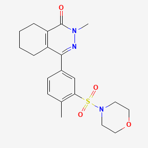 2-methyl-4-[4-methyl-3-(morpholin-4-ylsulfonyl)phenyl]-5,6,7,8-tetrahydrophthalazin-1(2H)-one