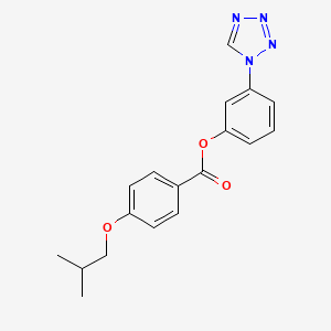 3-(1H-tetrazol-1-yl)phenyl 4-isobutoxybenzoate