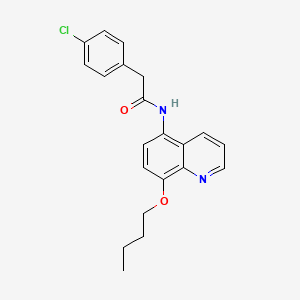 N-(8-butoxyquinolin-5-yl)-2-(4-chlorophenyl)acetamide