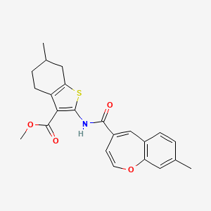 Methyl 6-methyl-2-{[(8-methyl-1-benzoxepin-4-yl)carbonyl]amino}-4,5,6,7-tetrahydro-1-benzothiophene-3-carboxylate