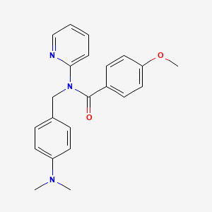 N-[4-(dimethylamino)benzyl]-4-methoxy-N-(pyridin-2-yl)benzamide