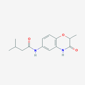 3-methyl-N-(2-methyl-3-oxo-3,4-dihydro-2H-1,4-benzoxazin-6-yl)butanamide