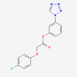 3-(1H-tetrazol-1-yl)phenyl (4-chlorophenoxy)acetate