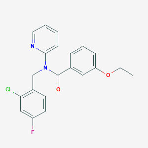 molecular formula C21H18ClFN2O2 B11320978 N-(2-chloro-4-fluorobenzyl)-3-ethoxy-N-(pyridin-2-yl)benzamide 