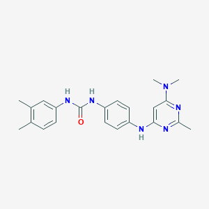 1-(4-{[6-(Dimethylamino)-2-methylpyrimidin-4-YL]amino}phenyl)-3-(3,4-dimethylphenyl)urea