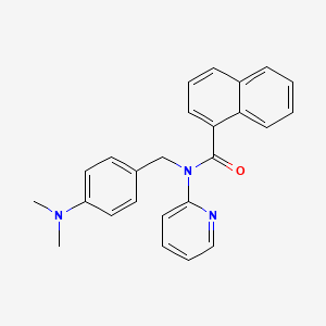 N-[4-(dimethylamino)benzyl]-N-(pyridin-2-yl)naphthalene-1-carboxamide