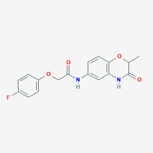 2-(4-fluorophenoxy)-N-(2-methyl-3-oxo-3,4-dihydro-2H-1,4-benzoxazin-6-yl)acetamide