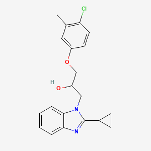 1-(4-chloro-3-methylphenoxy)-3-(2-cyclopropyl-1H-benzimidazol-1-yl)propan-2-ol