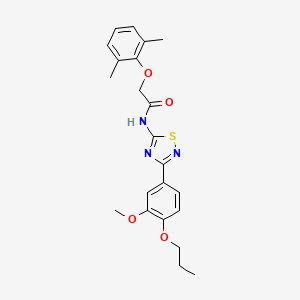 2-(2,6-dimethylphenoxy)-N-[3-(3-methoxy-4-propoxyphenyl)-1,2,4-thiadiazol-5-yl]acetamide