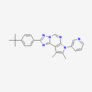 2-(4-tert-butylphenyl)-8,9-dimethyl-7-(pyridin-3-yl)-7H-pyrrolo[3,2-e][1,2,4]triazolo[1,5-c]pyrimidine