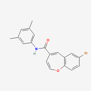 molecular formula C19H16BrNO2 B11321123 7-bromo-N-(3,5-dimethylphenyl)-1-benzoxepine-4-carboxamide 