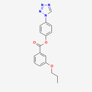 4-(1H-tetrazol-1-yl)phenyl 3-propoxybenzoate