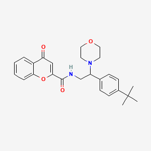 N-[2-(4-tert-butylphenyl)-2-(morpholin-4-yl)ethyl]-4-oxo-4H-chromene-2-carboxamide