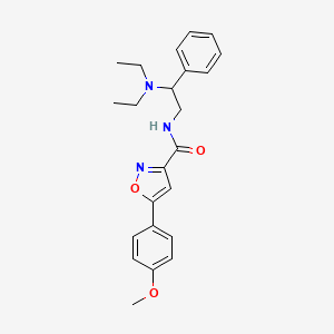 N-[2-(diethylamino)-2-phenylethyl]-5-(4-methoxyphenyl)-1,2-oxazole-3-carboxamide