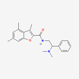 N-[2-(dimethylamino)-2-phenylethyl]-3,4,6-trimethyl-1-benzofuran-2-carboxamide