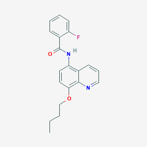 N-(8-butoxyquinolin-5-yl)-2-fluorobenzamide