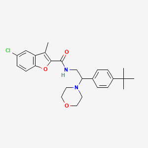 N-[2-(4-tert-butylphenyl)-2-(morpholin-4-yl)ethyl]-5-chloro-3-methyl-1-benzofuran-2-carboxamide