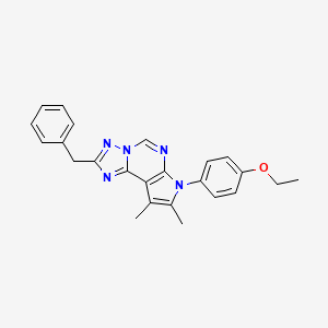 2-benzyl-7-(4-ethoxyphenyl)-8,9-dimethyl-7H-pyrrolo[3,2-e][1,2,4]triazolo[1,5-c]pyrimidine