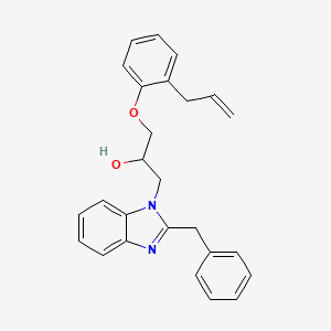 1-(2-benzyl-1H-benzimidazol-1-yl)-3-[2-(prop-2-en-1-yl)phenoxy]propan-2-ol