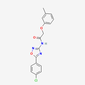 N-[5-(4-chlorophenyl)-1,2,4-oxadiazol-3-yl]-2-(3-methylphenoxy)acetamide