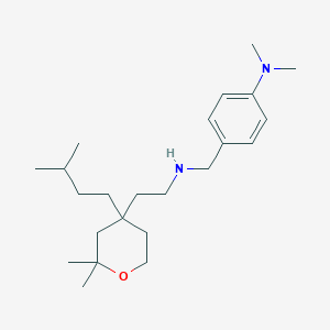 4-[({2-[2,2-Dimethyl-4-(3-methylbutyl)oxan-4-YL]ethyl}amino)methyl]-N,N-dimethylaniline