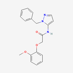 N-(1-benzyl-1H-pyrazol-5-yl)-2-(2-methoxyphenoxy)acetamide