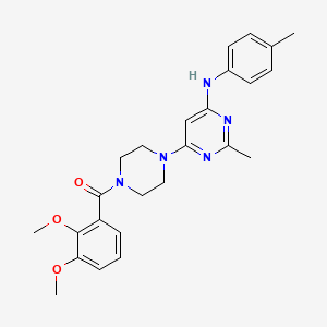 6-[4-(2,3-dimethoxybenzoyl)piperazin-1-yl]-2-methyl-N-(4-methylphenyl)pyrimidin-4-amine