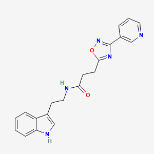 N-[2-(1H-Indol-3-YL)ethyl]-3-[3-(pyridin-3-YL)-1,2,4-oxadiazol-5-YL]propanamide