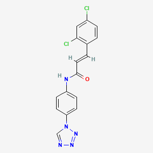 (2E)-3-(2,4-dichlorophenyl)-N-[4-(1H-tetrazol-1-yl)phenyl]prop-2-enamide